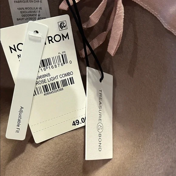 Treasure & Bond Soft Pink Fedora Hat NWT - Picture 5 of 5